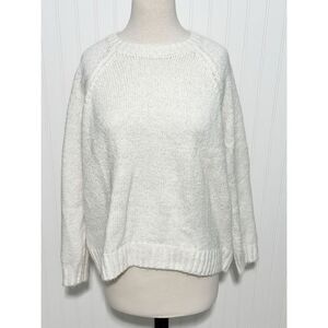 Old Navy Women's Long Sleeve‎ Crew Neck Pullover Sweater White Size Large